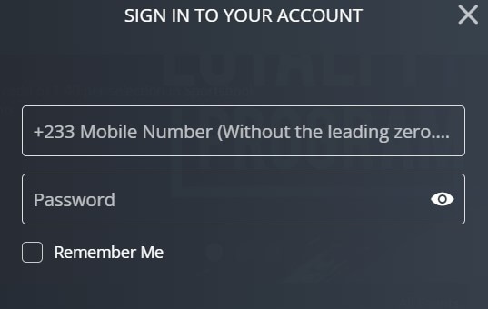 Betboro Login Form