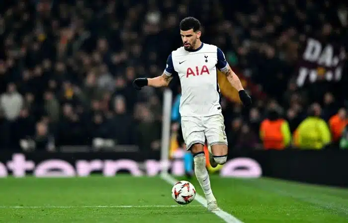 Dominic Solanke (Spurs) at the Tottenham Hotspur Stadium, London