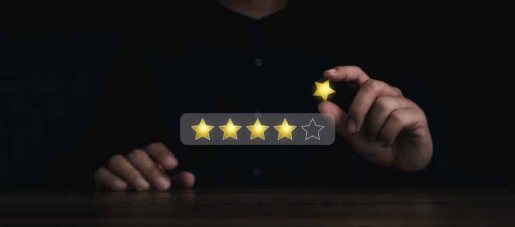 👉 La cinquième étoile dorée vient compléter la note parfaite : satisfaction totale garantie.