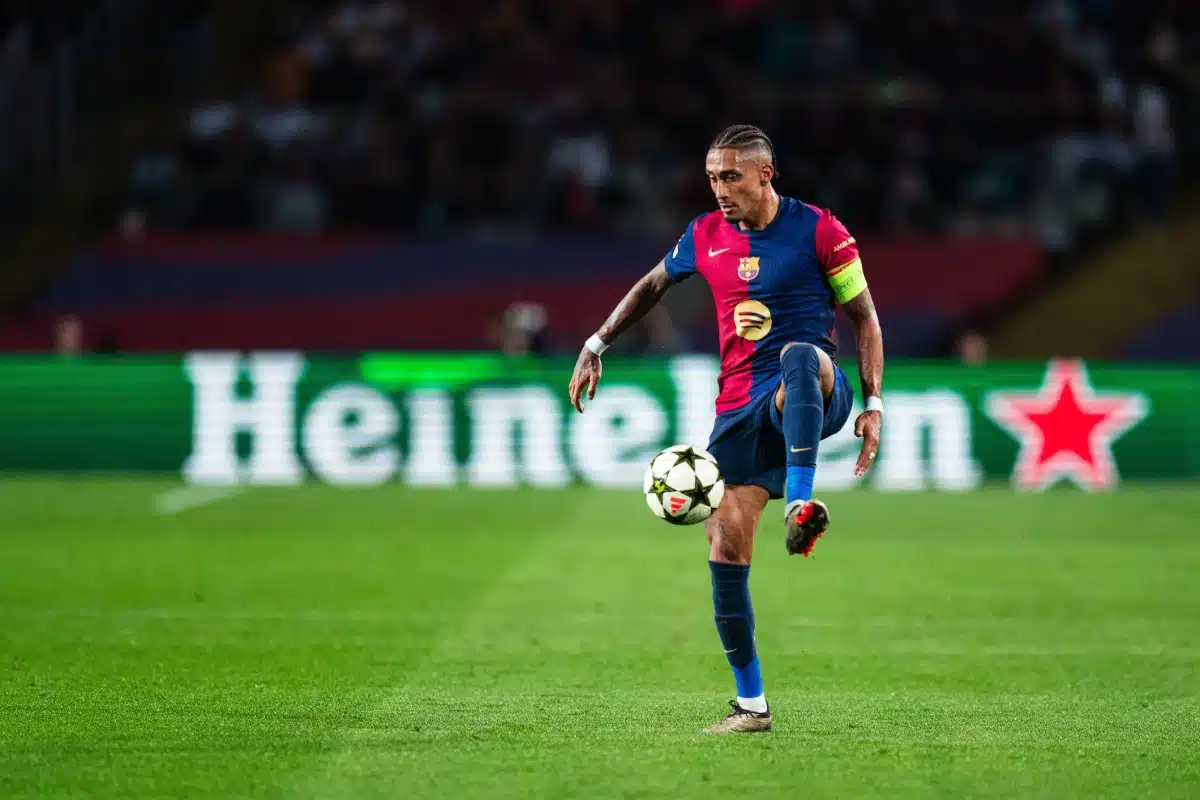 Raphinha during Champions League - FC Barcelona vs Bayern Munich