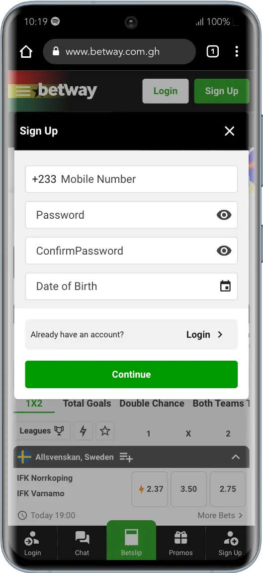 betway registration ghana betway registration form