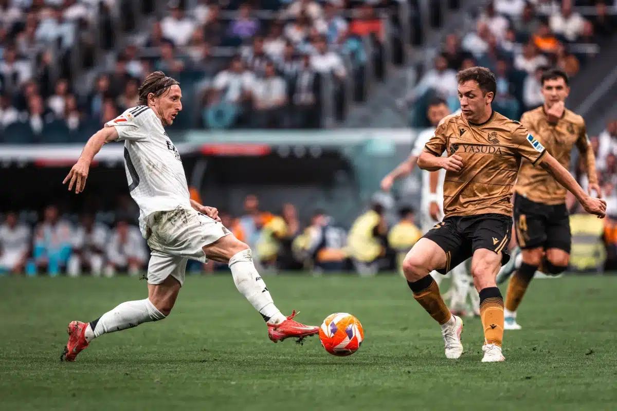 Luka Modrić of Real Madrid during the Spanish championship La Liga football match between Real Madrid and Real Sociedad, 2025