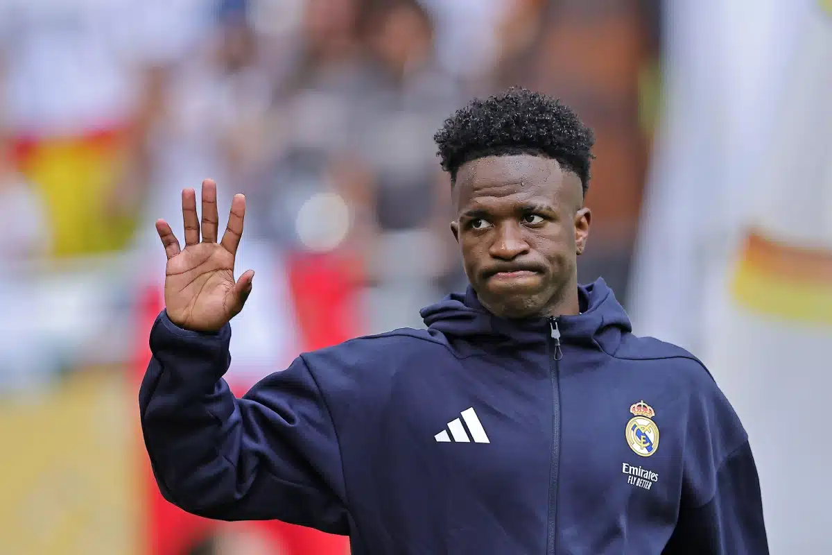 Vinicius Jr. of Real Madrid C.F. during the match between Real Madrid C.F. and Juventus FC, for the round of 16 for the FIFA Club World Cup 2025