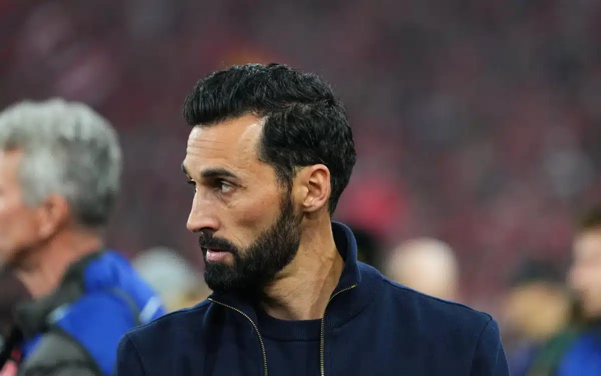 Alvaro Arbeloa from Real Madrid looks on during UEFA Champions League match Bayern Munich vs. Real Madrid, 15th Apr, 2026