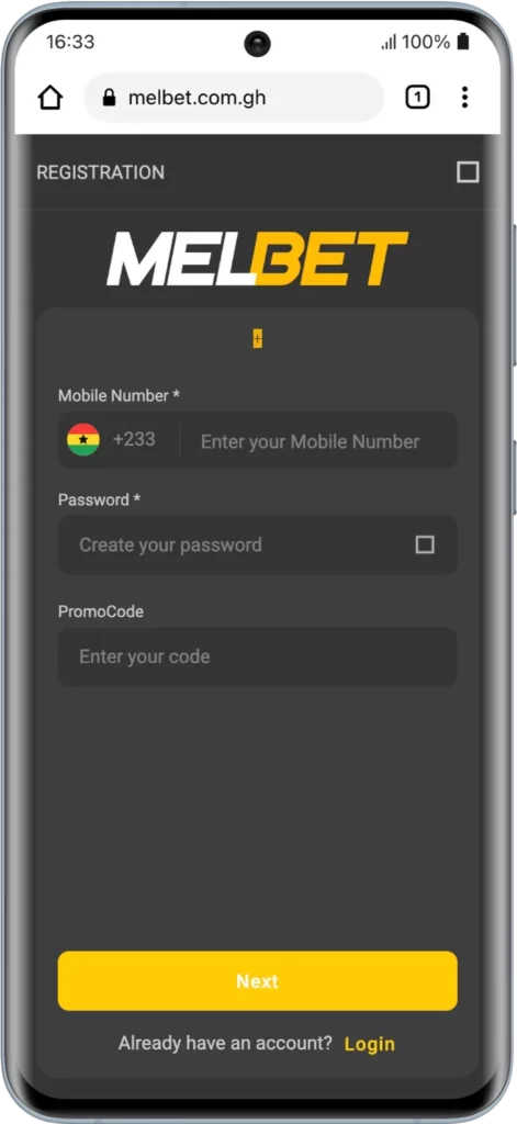 Melbet Sign Up